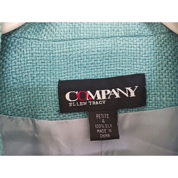 Vintage Company Ellen Tracy Silk Blazer Jacket Button Front Mint Size 4P - Picture 4 of 7